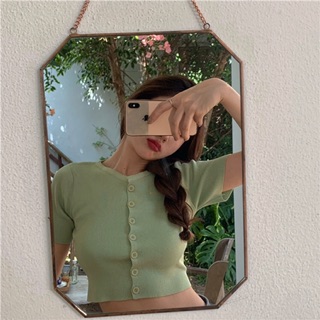 [Order] Áo len croptop nút