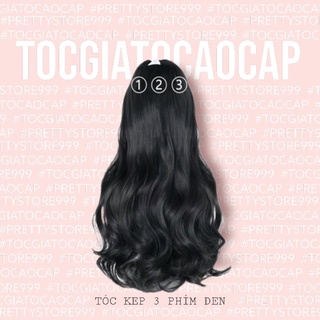 💕 TÓC KẸP 💕 SET TÓC KẸP 3 PHÍM DÁNG XOĂN 60CM