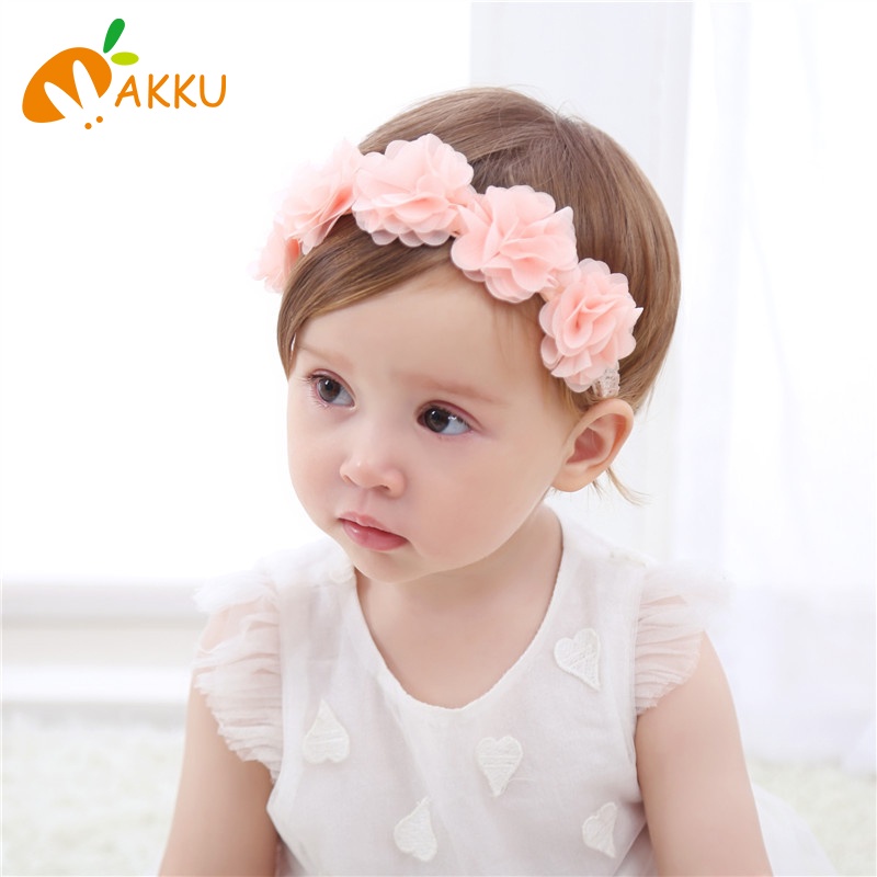 Băng Đô Hoa Hồng Cài Tóc Dễ Thương Cho Bé Gái akku