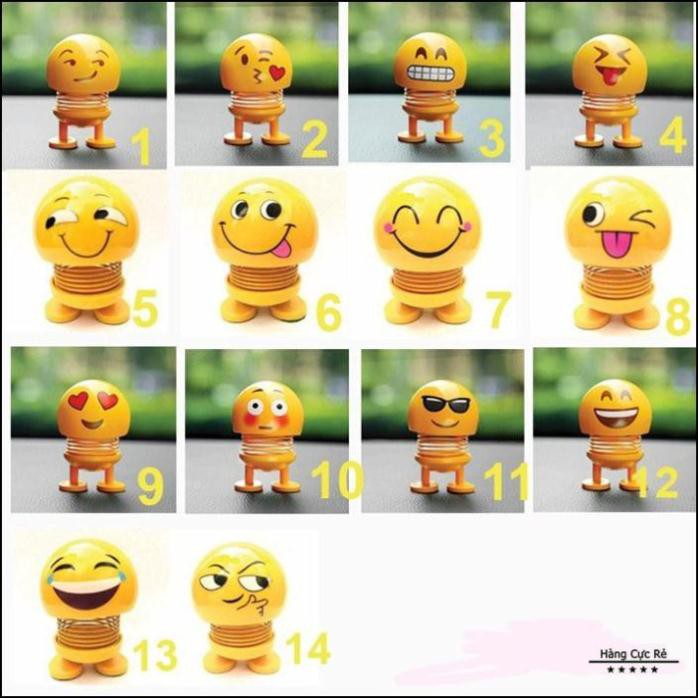 Thú nhún lò xo Emoji nhiều cảm xúc, đồ chơi trẻ em, trò chơi giải trí xả stress - Shop Hàng Cực Rẻ