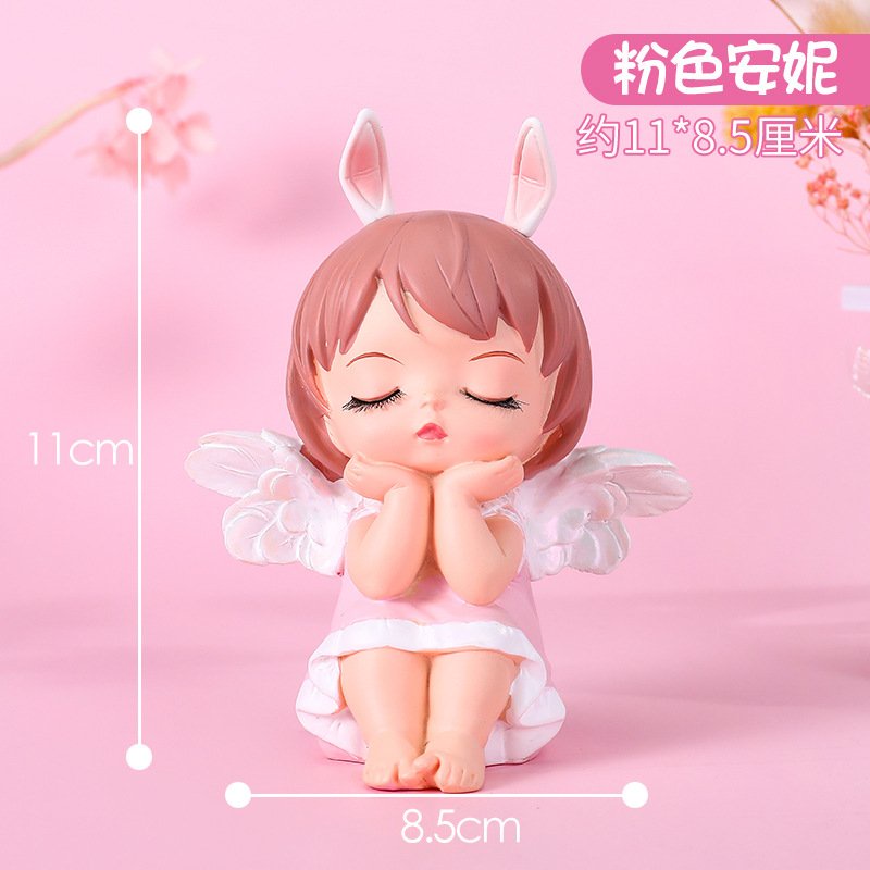 Trang trí taplo - Sét tượng thiên thần búp bê anne đặt bàn học bàn làm việc siêu xinh và dễ thương