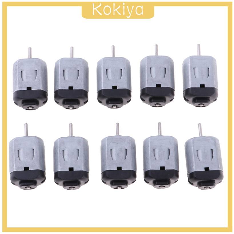 Bộ 10 Mô Tơ Loại 130 3v 15000prm Mini Micro Dc 130 Dành Cho Mô Hình Đồ Chơi Xe Hơi Diy