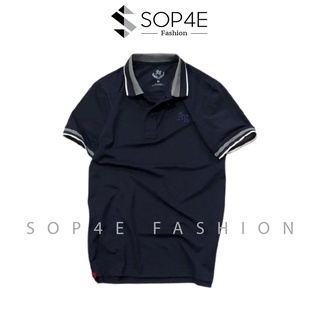 Sop4e áo thun nam nữ cổ bẻ polo trơn kiểu sop4e atcb96