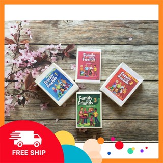 Flashcard Tiếng Anh 💖 Flashcard Family and Friends Starter,1,2,3,4 (khổ A5, 2 mặt)