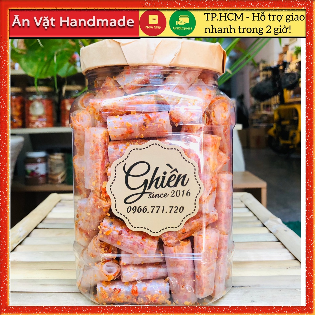 Bánh tráng cuộn thập cẩm hộp 500gram