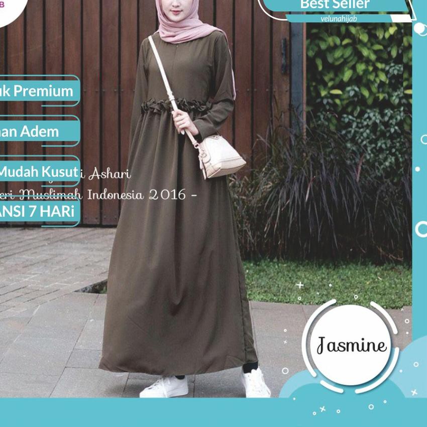Áo Choàng Hồi Giáo 12.12 Sakti Veluna - Jasmine Maxi - 047 - Thời Trang