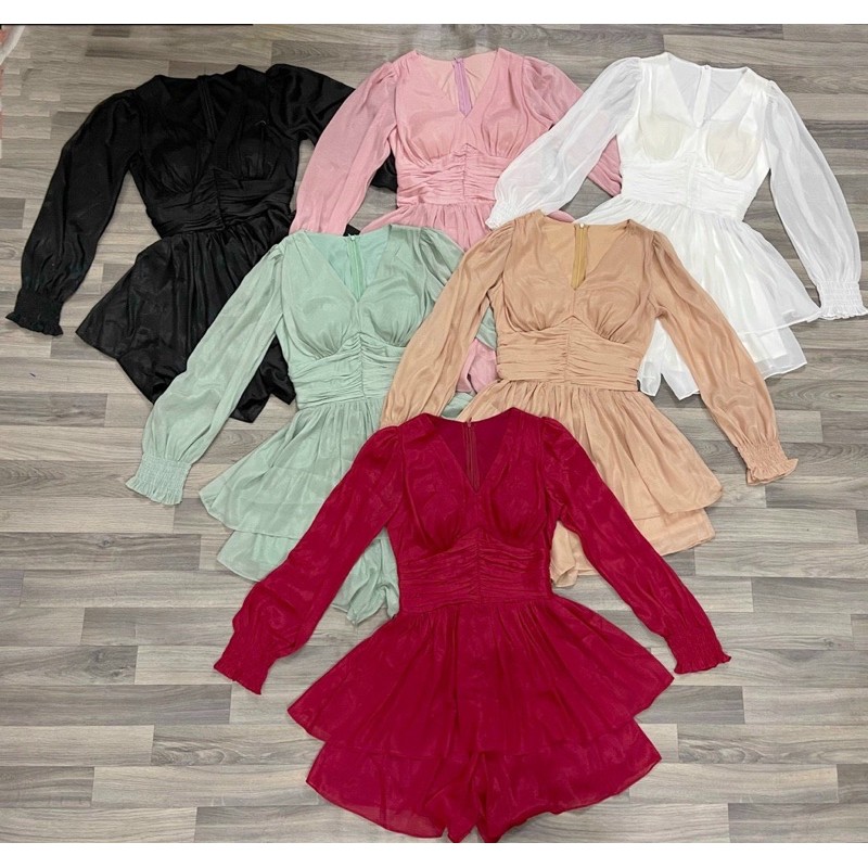 10077 set đầm nhúng eo