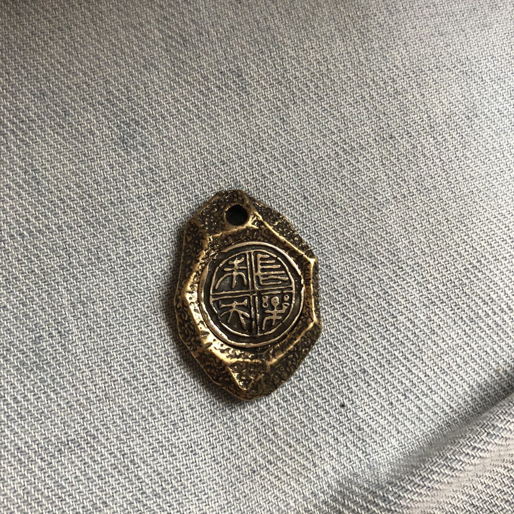 Phụ kiện mặt dây đồng - có lỗ