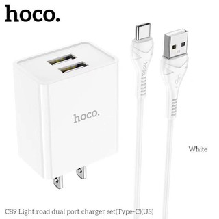 Bộ Củ Cáp Sạc Hoco C89 Lightning/Micro/Type C 2.1A