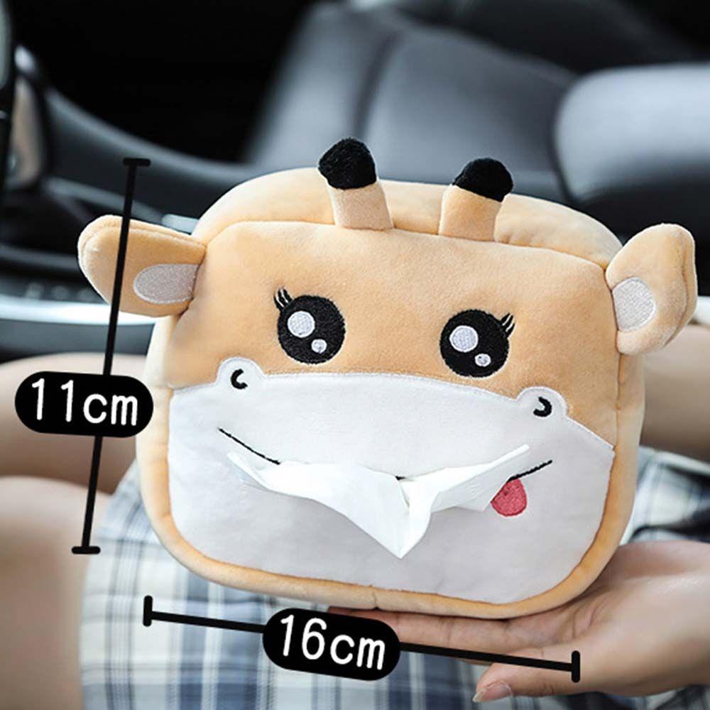 Hộp Đựng Khăn Giấy Trên Xe Hơi Hình Thú Nhồi Bông Dễ Thương