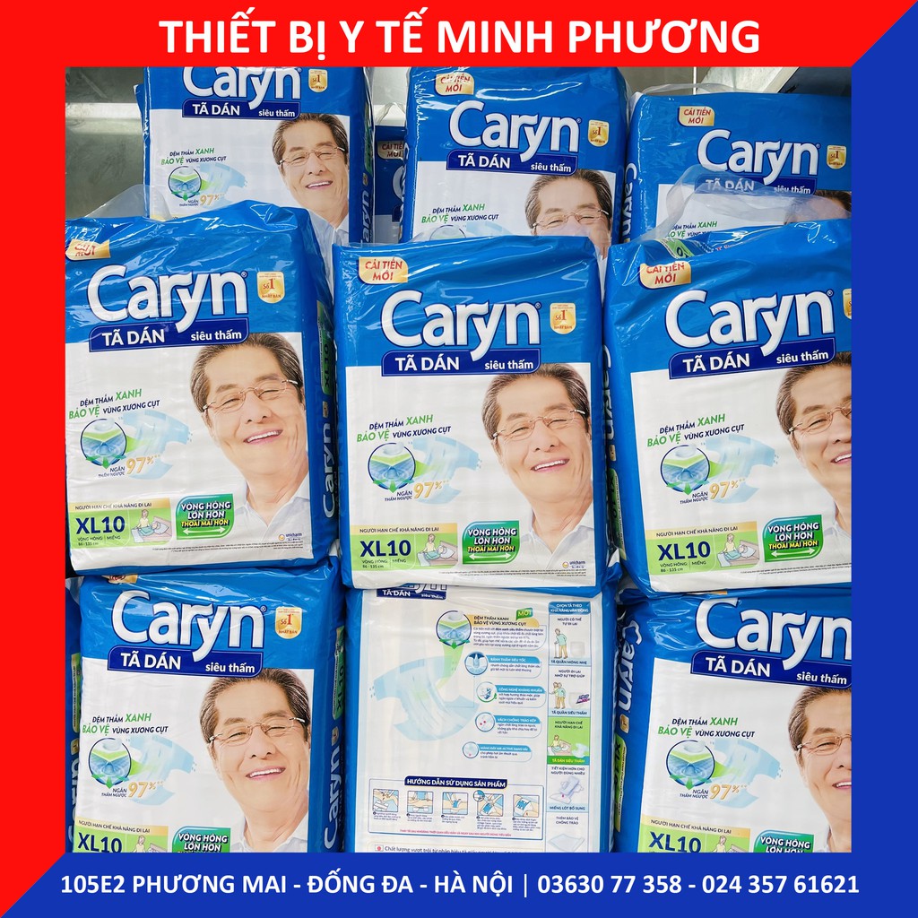 [CHÍNH HÃNG] Bỉm - Tã dán siêu thấm CARYN Size M, ML, XL