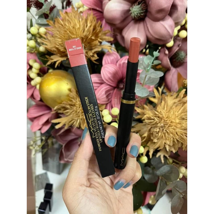 Son thỏi MAC powder kiss velvet blur slim stick