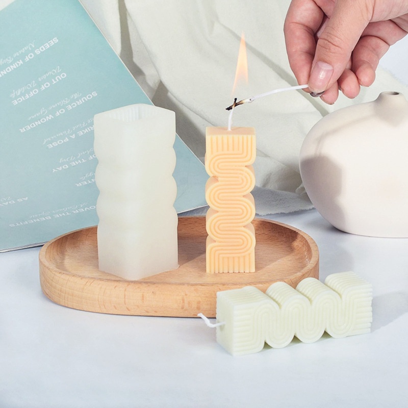Bộ Khuôn Silicone Làm Nến Sáp Thủ Công DIY