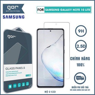 Kính cường lực Samsung Galaxy Note 10 Lite chính hãng Gor trong suốt bộ 2 chiếc