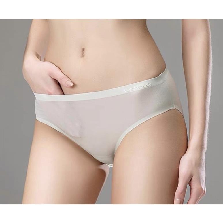 Quần Lót Nữ Chất Băng Lụa Thông Hơi Kháng Khuẩn Siêu Tàng Hình 9907