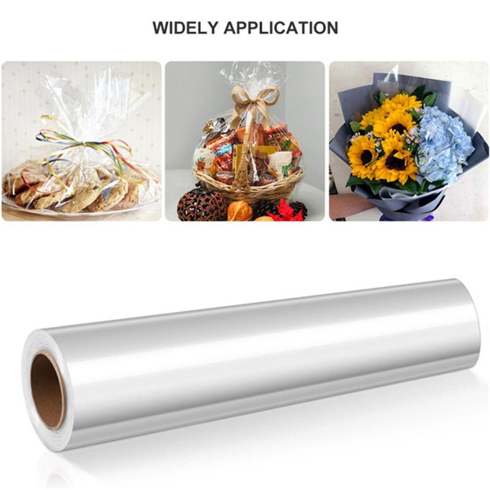 Cuộn Phim Bóng Kính Trong Suốt Dùng Quấn Quà Tặng DIY