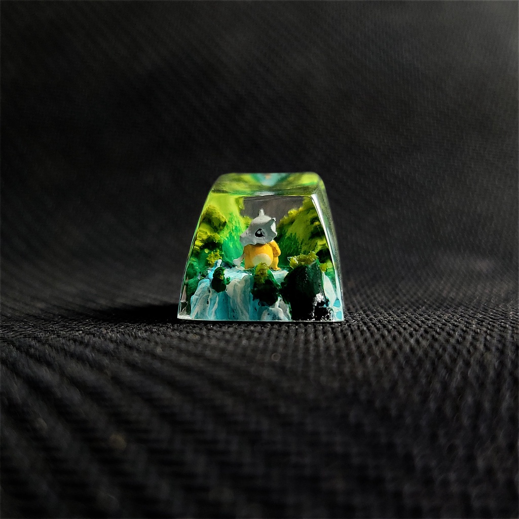 Keycap Pokemon Cubone - nút phím cơ - keycap lẻ - keycap anime - keycaps xuyên sáng - keycap resin epoxy