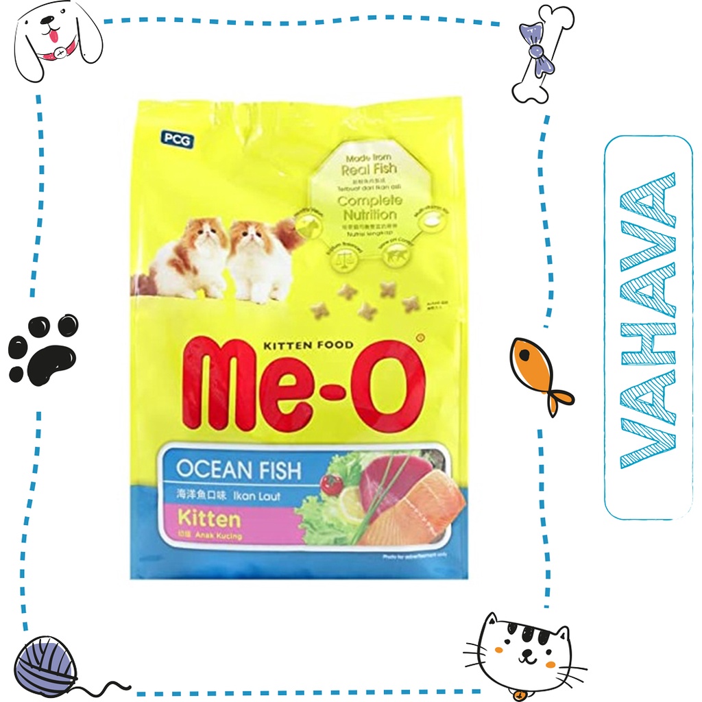 Thức Ăn Cho Mèo Con Me-o Kitten Vị Cá Biển Gói 1.1Kg - VAHAVA
