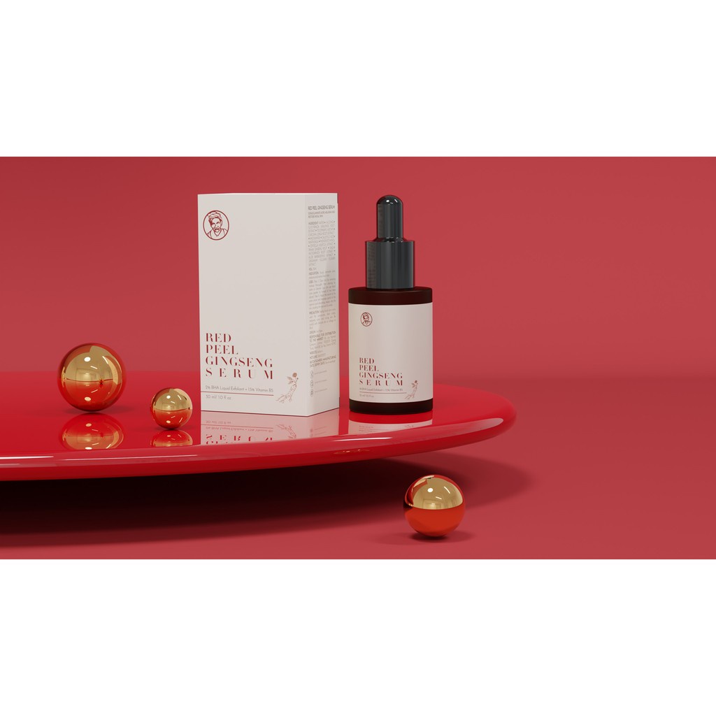 Serum red peel gingseng Bà Lão loại bỏ tế bào chết , ngăn ngừa mụn, sẹo, nám, phục hồi da 30ml