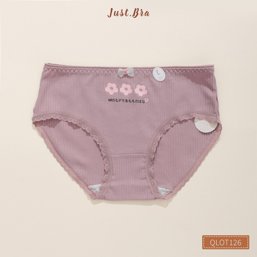 Quần lót  nữ Just Bra họa tiết xinh xắn, chất liệu cotton thoáng mátQLOT126 | BigBuy360 - bigbuy360.vn