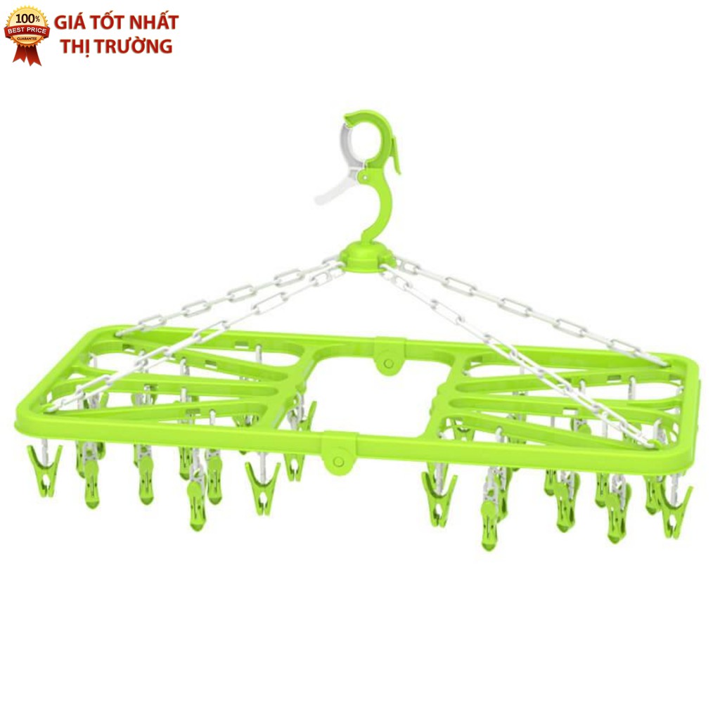 Móc phơi chữ nhật duy tân 34 kẹp 69 x 32 x 40.5 cm