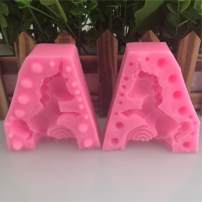 Khuôn làm bánh bằng silicon chịu nhiệt hình kỳ lân 3d dễ thương