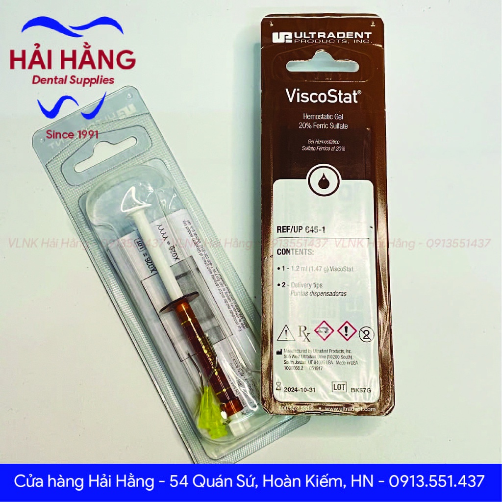 Gel cầm máu nướu ViscoStat chính hãng Ultradent