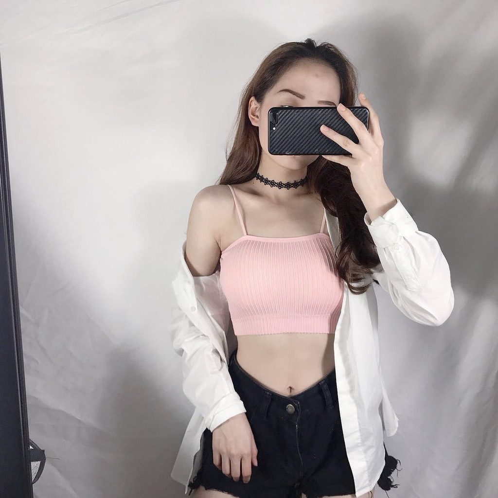 Áo Bra 2 Dây Quây Gân Tăm 🎀FREESHIP🎀 Bra Tập Gym - Áo Ngực Không Gọng Mút Mỏng LA ROSA 809 | BigBuy360 - bigbuy360.vn