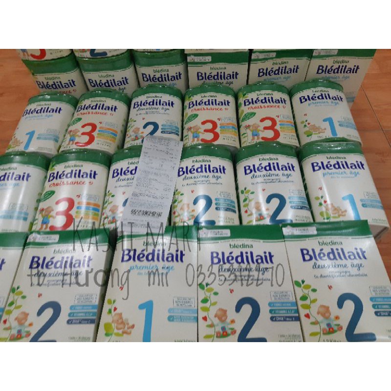 Sữa bledilait Pháp số 1 - 2 -3 lon 900gr