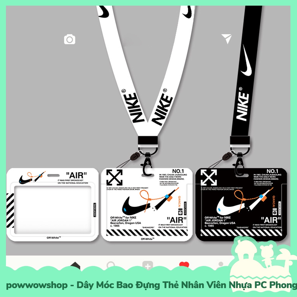 Dây Móc Bao Đựng Thẻ Nhân Viên Nhựa PC Phong Cách Sports