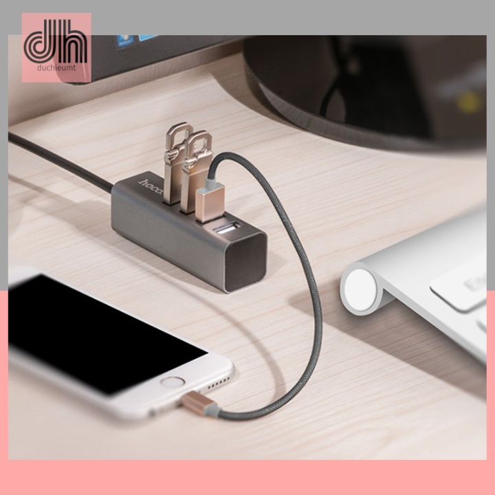 Bộ Chia cổng usb cho máy tính laptop Hoco HB1 - Chính hãng
