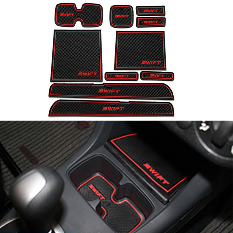 Miếng Lót Cao Su Chống Trượt Trang Trí Nội Thất Xe Hơi Suzuki Swift 2005-2010 2011 2012 2013 2014
