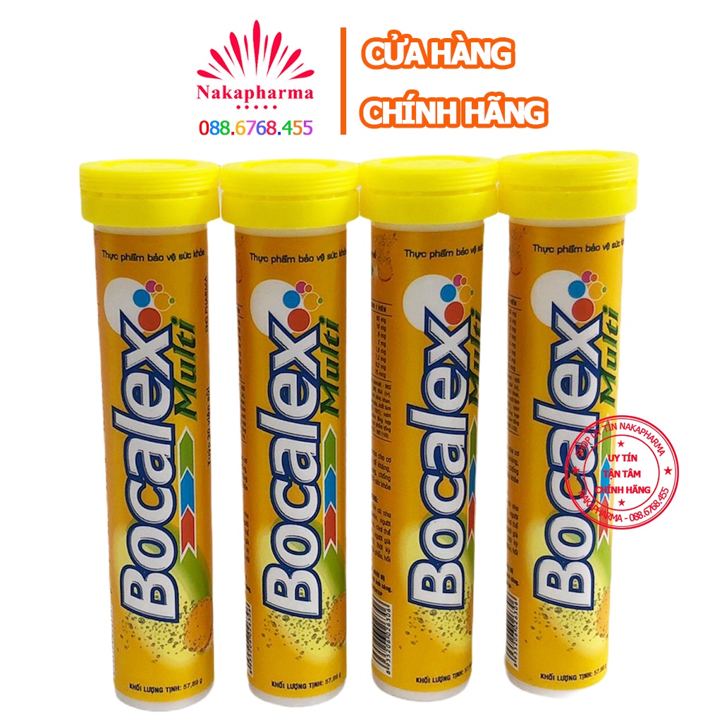 Sủi Bocalex Multi và ZinC – Dược Hậu Giang - Bổ sung vitamin C, Kẽm và khoáng chất