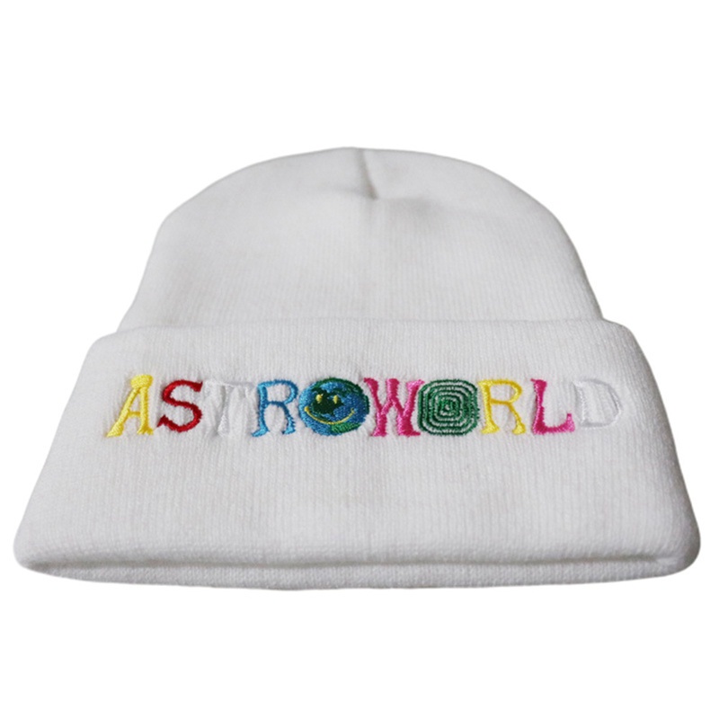 Nón len trùm đầu thêu chữ Astroworld WISH YOU WERE HERE thời trang unisex