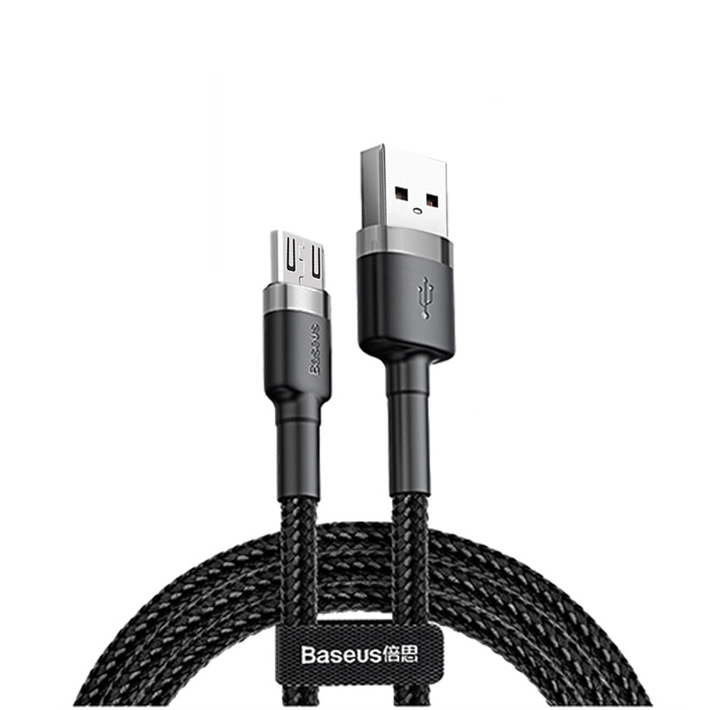 Cáp sạc Baseus Cafule Micro USB hỗ trợ cho các dòng Androi, sạc nhanh 2.4A/1.5A/2A dài 1m/2m/3m dây bọc dù chống đứt