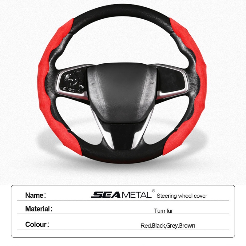 Vỏ bọc vô lăng xe hơi BLALION bằng da lộn siêu mỏng thoáng khí