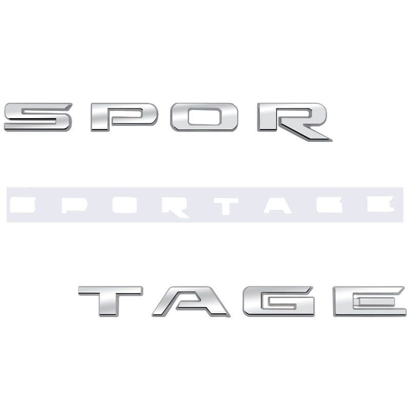 1 Cái ✷ ❈ ABS SPORTAGE Xe Chữ Phía Sau Đuôi Thân Cây Đề Can Biểu Tượng Huy Hiệu Nhãn Dán Decal Tạo Kiểu Phụ Kiện