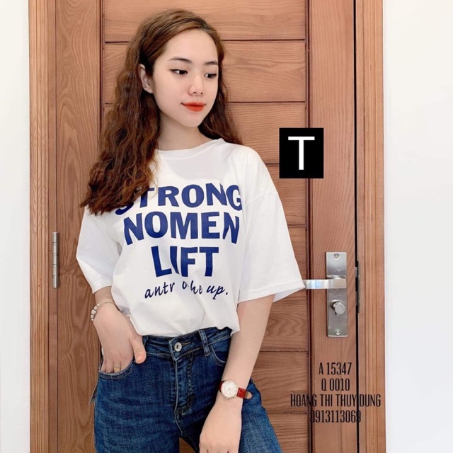 Áo phông NOMEN ( TR/BK)
