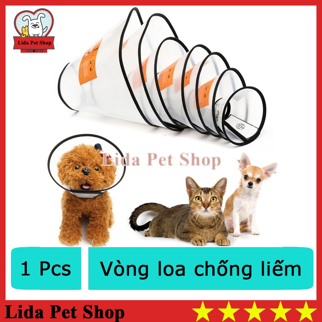 Vòng chống liếm cho chó mèo thú cưng - Lida Pet Shop