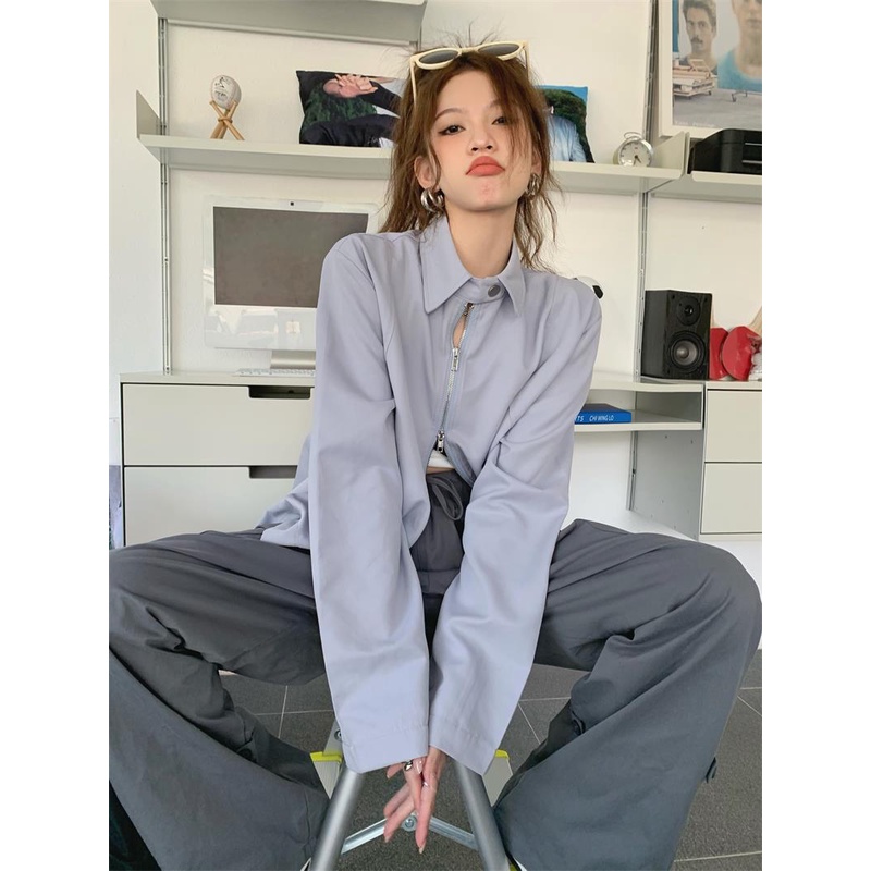 Áo Khoác Tay Dài Cổ Đứng Phong Cách Pháp Cổ Điển Thời Trang Mùa Thu 2022 Dành Cho Nữ