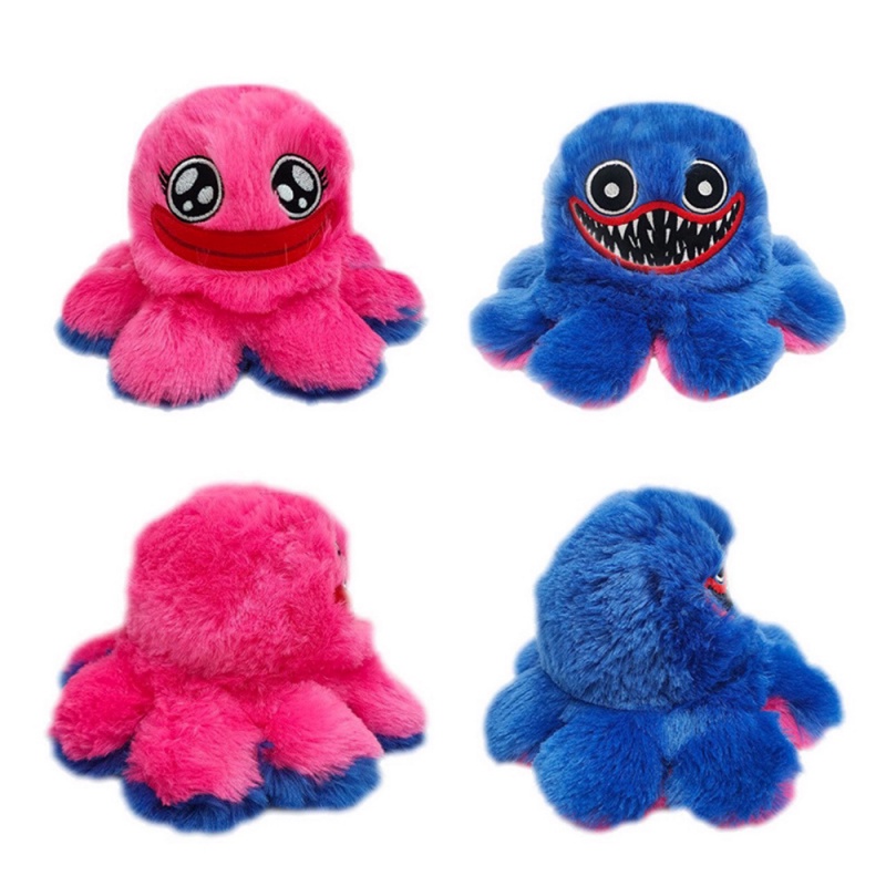 Đồ chơi búp bê nhồi bông Kissy Missy đảo ngược được thành Huggy Wuggy trong Poppy Playtime 20cm cho trẻ em