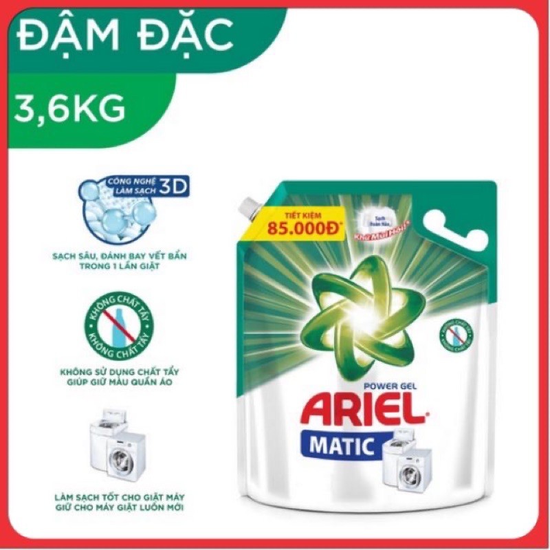 Nước giặt ariel đậm đặc 3.5 kg