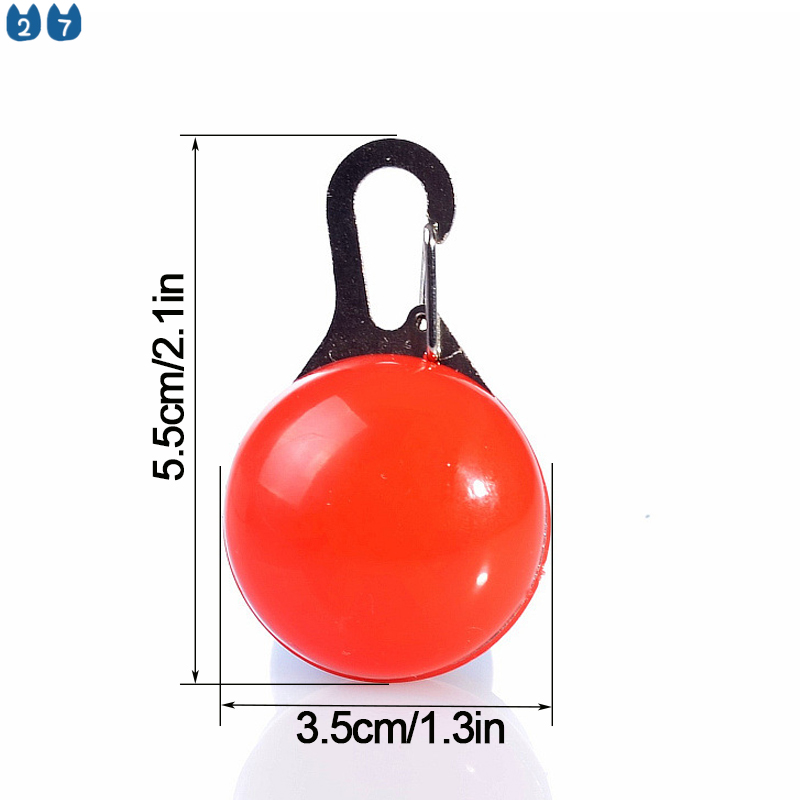 Mặt dây gắn vòng cổ thú cưng 27pets có đèn led đảm bảo an toàn