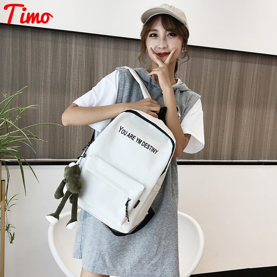 Balo thời trang nam nữ ulzzang đẹp đi học, đi chơi du lịch kiểu dáng basic phong cách  ULZ0022