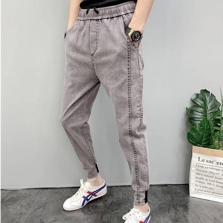 Quần jean nam không lót nhung dày phong cách Hàn Quốc năng động thời trang thu đông dành cho nam S-3XL