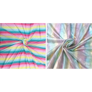 V346🌈 VẢI THUN CẦU VỒNG CAO CẤP MAY ĐỒ CHO TRẺ EM, DOLL, OBITSU, DIY, DECOR, HANDMADE, QUILTING, SCRUNCHIES, TURBAN....