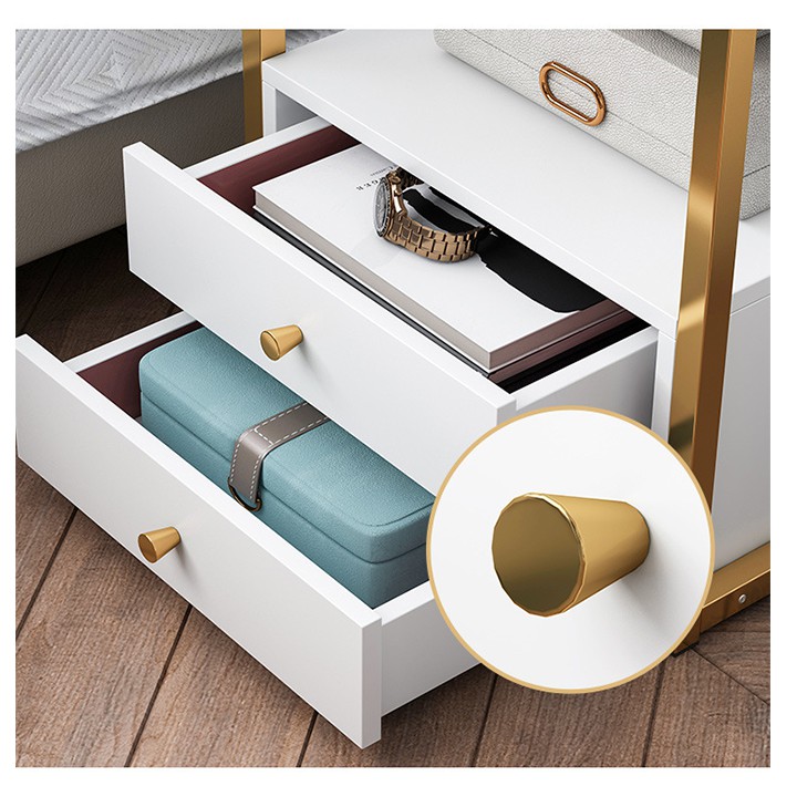 Táp Tủ Đầu giường hiện đại 2 ngăn keo TỦ táp đầu giường gỗ cao cấp PUK012 | BigBuy360 - bigbuy360.vn