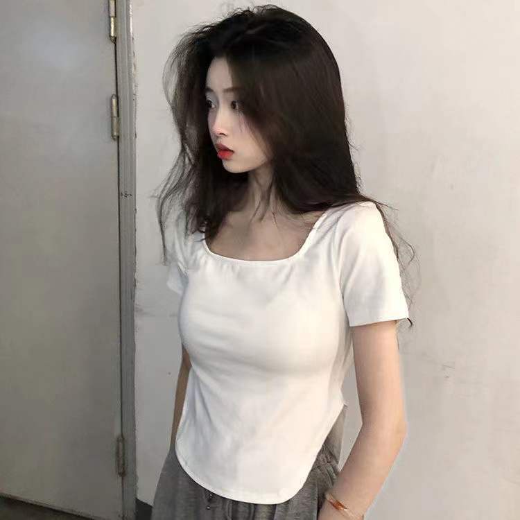 AMOI Áo Thun Tay Ngắn 2022 Thời Trang Hàn Quốc Cho Nữ
