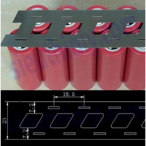 Kẽm vuông xéo mạ Niken 0.15mm *23mm. BN.