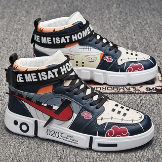 UCMVZO Giày sneaker cổ cao in hình anime Naruto thời trang dành cho nam